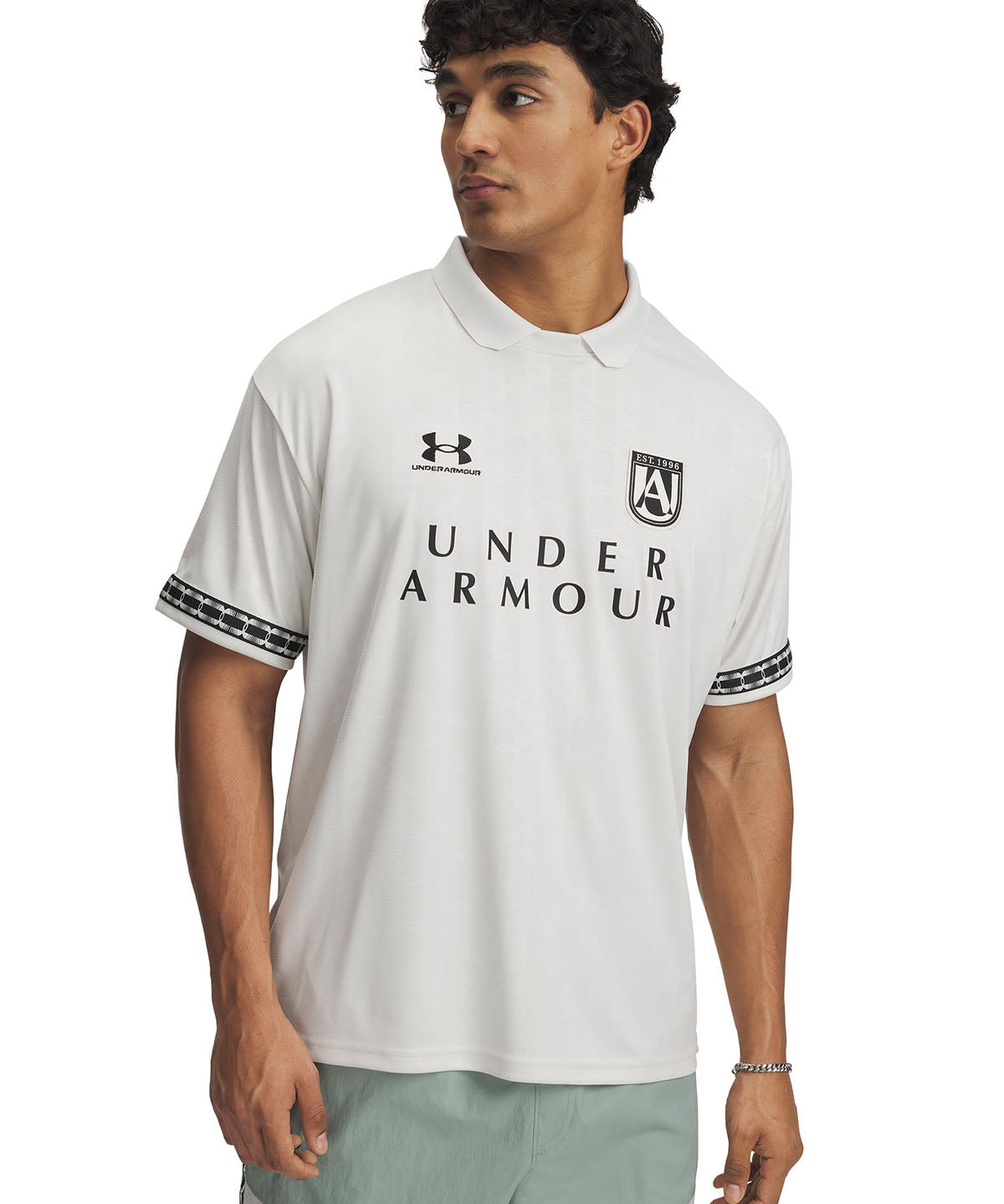 Polera manga corta UA 96 Terrace blanco para hombre