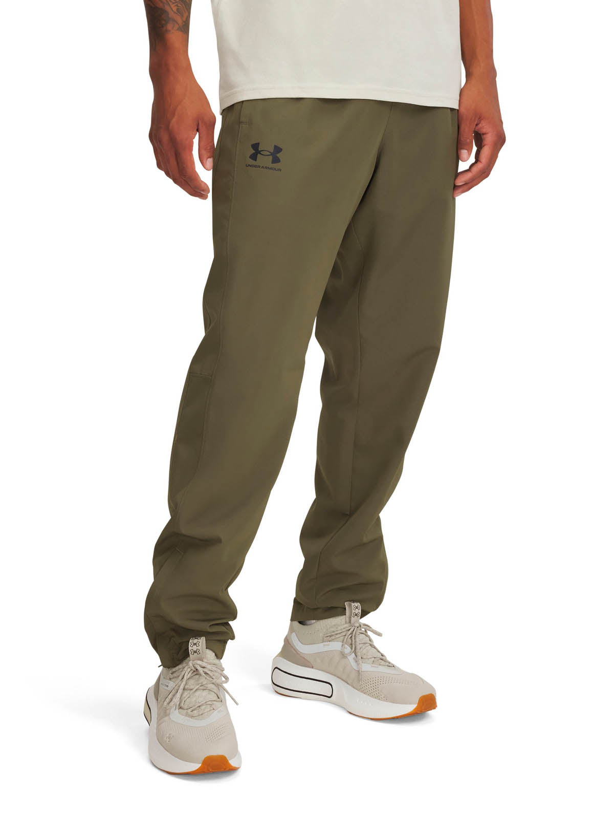 Cortaviento Lifestyle para hombre Rival Woven Verde Under Armour