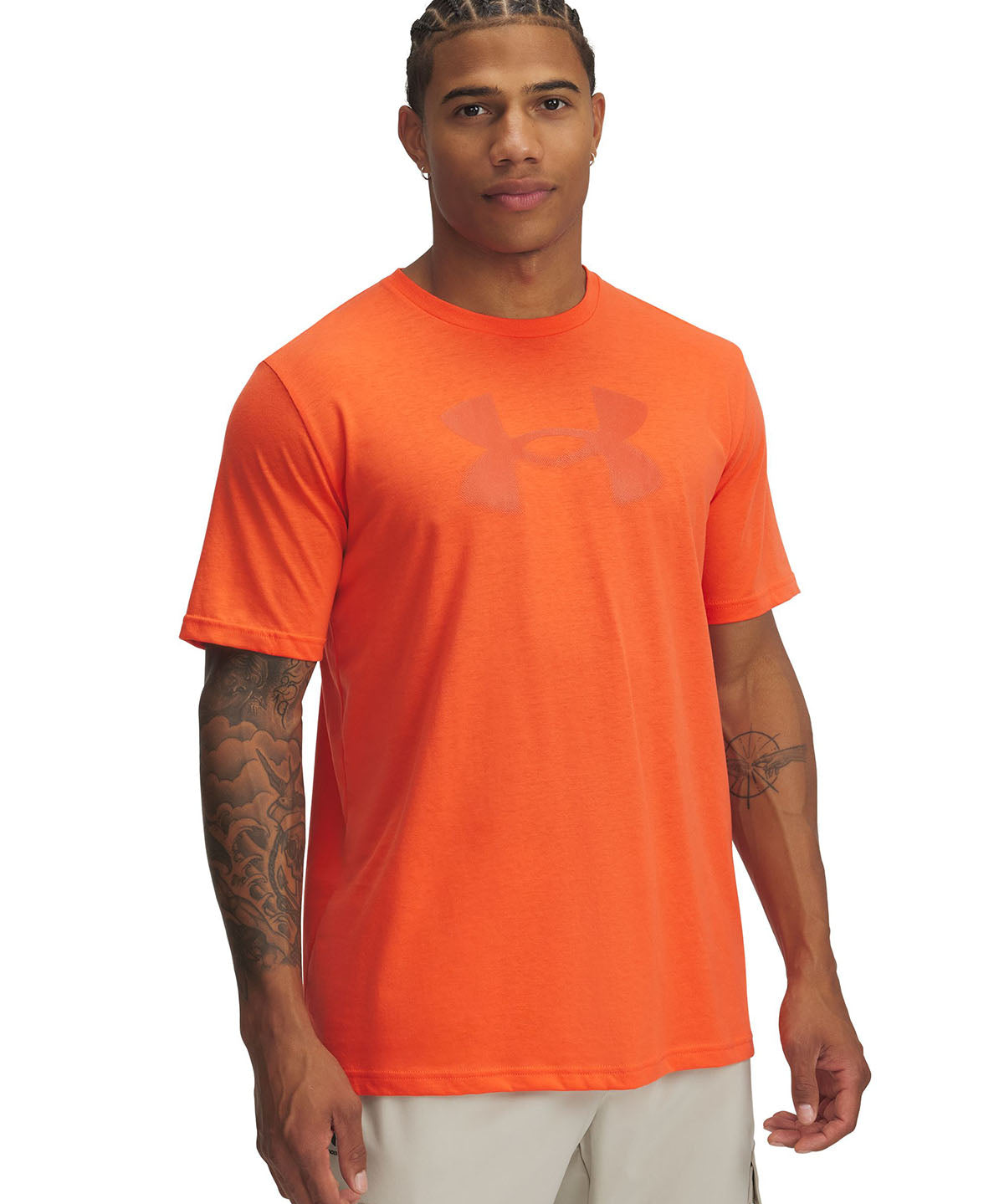 Polera manga corta UA Reflective naranjo para hombre