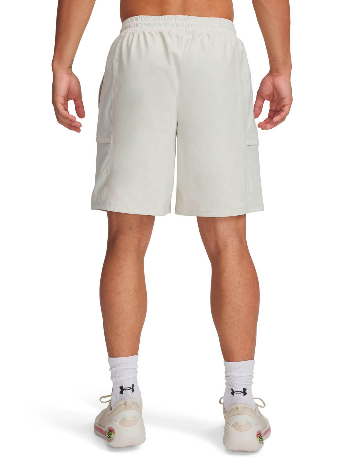 Shorts UA Curry Woven blanco para hombre