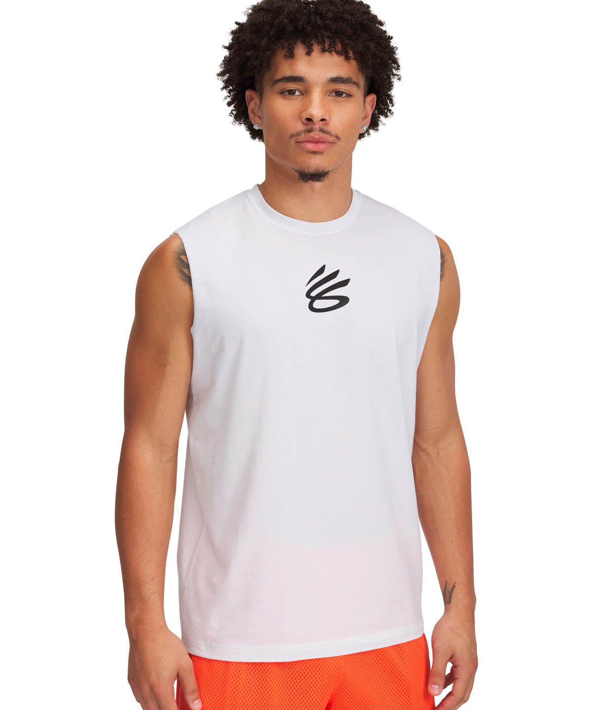 Polera sin mangas Curry blanco para hombre Under Armour
