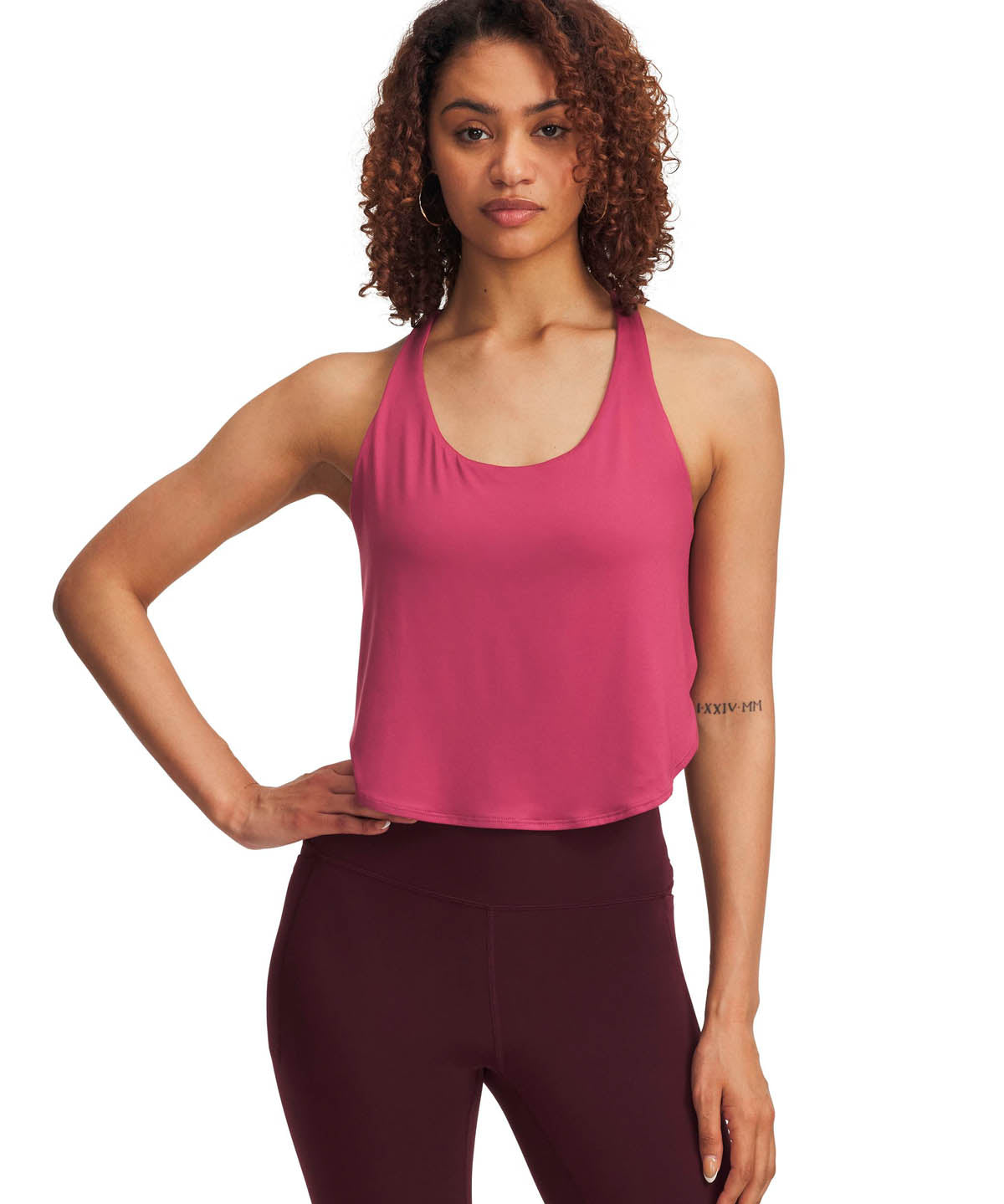 Polera sin manga 2 en 1 de entrenamiento para mujer Motion rojo Under Armour