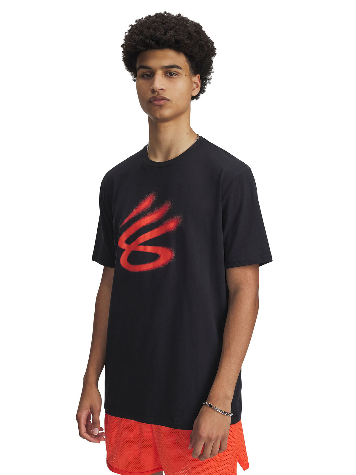 Polera manga corta Curry playable negro para hombre Under Armour