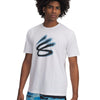 Polera manga corta Curry playable blanco para hombre Under Armour