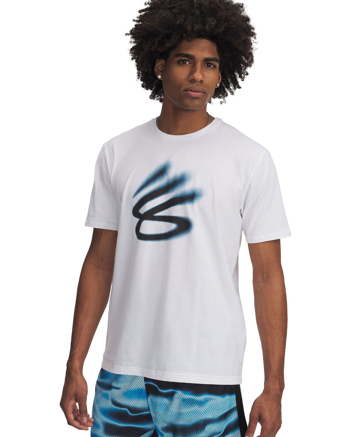 Polera manga corta Curry playable blanco para hombre Under Armour