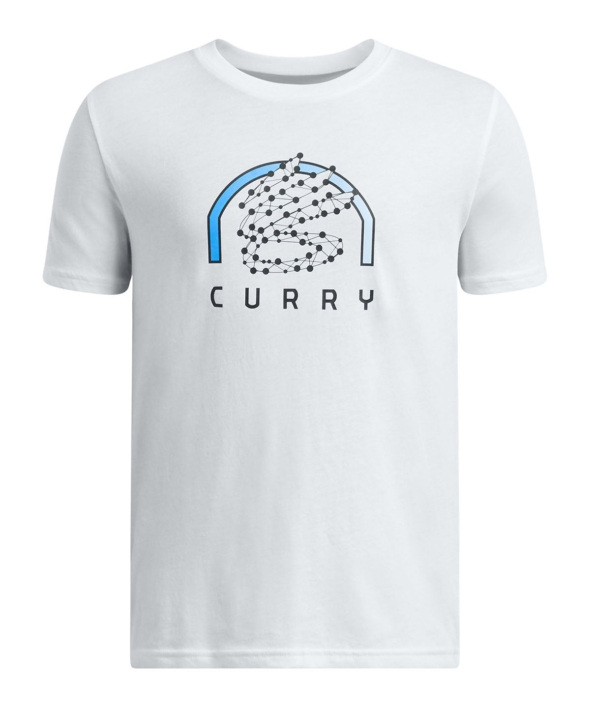 Polera manga corta Curry Trend blanco para niños Under Armour