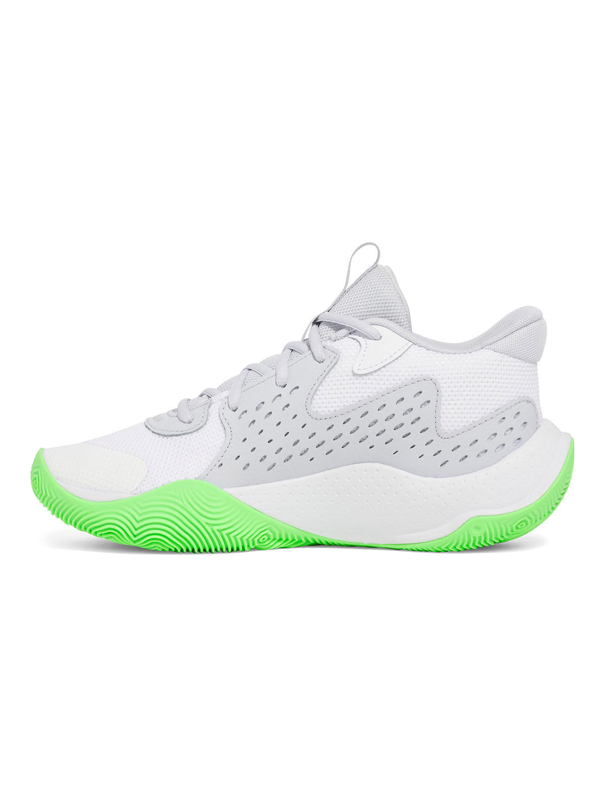 Zapatillas unisex Under Armour jet '23 Basketball blanco
