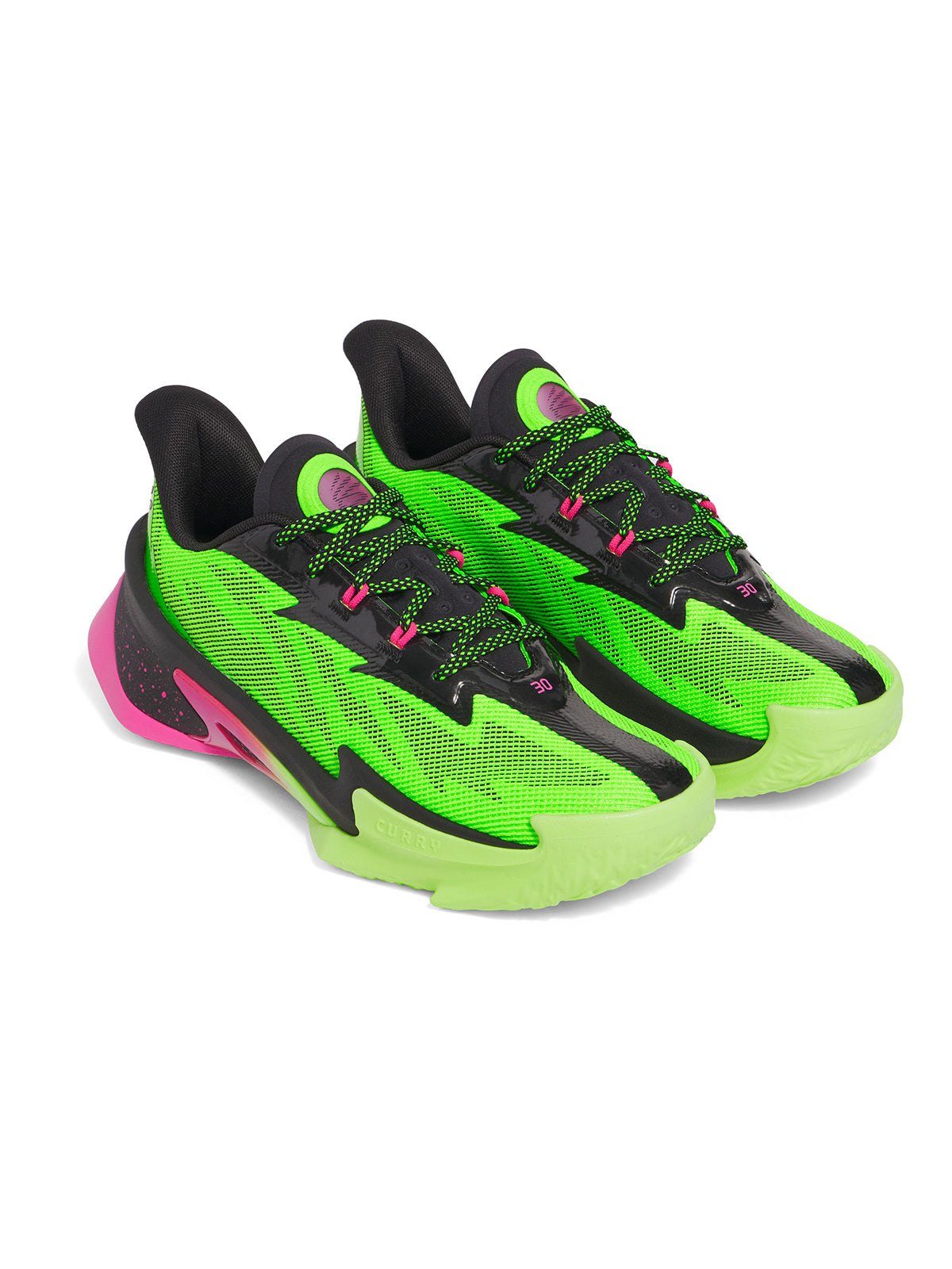 Zapatilla Basketball Unisex Curry Series 7 verde Under Armour