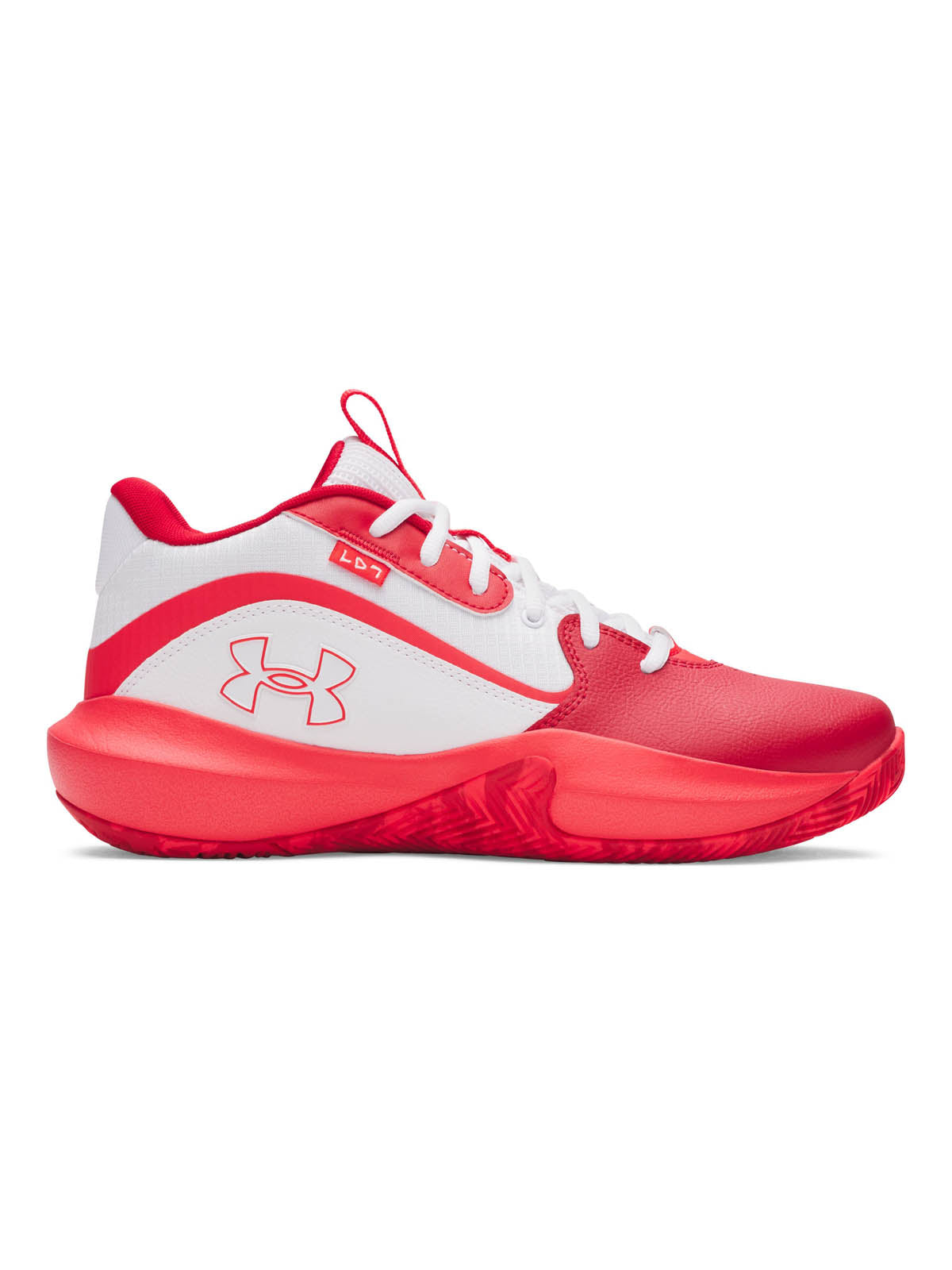 Zapatilla Basketball Unisex Lockdown 7 Blanco Under Armour