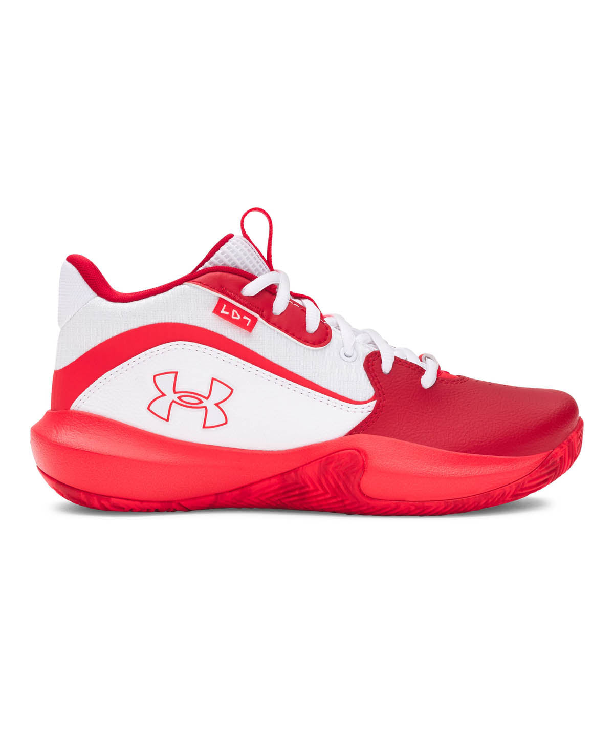 Zapatilla Basketball Niños Unisex Lockdown 7 Blanco Under Armour