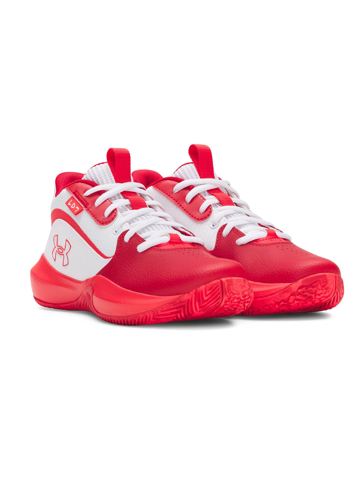 Zapatilla Basketball Niños Unisex Lockdown 7 Blanco Under Armour