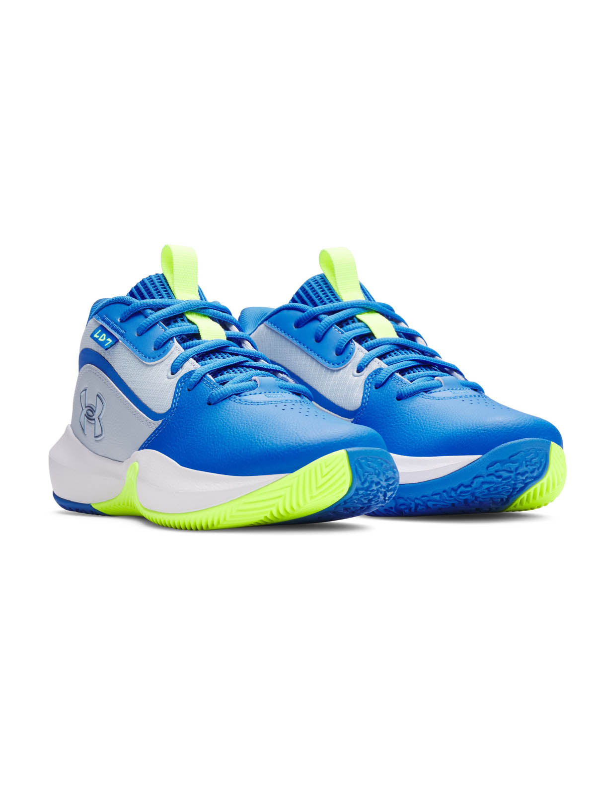Zapatilla Basketball Niños Unisex Lockdown 7 Azul Under Armour