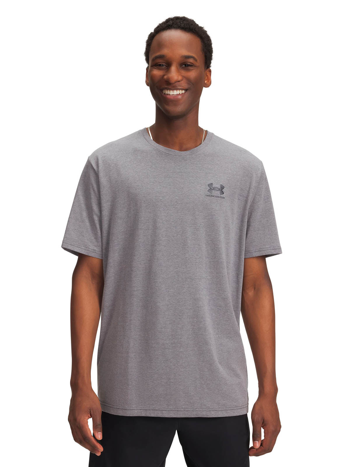 Polera manga corta Lifestyle para hombre Icon gris Under Armour.