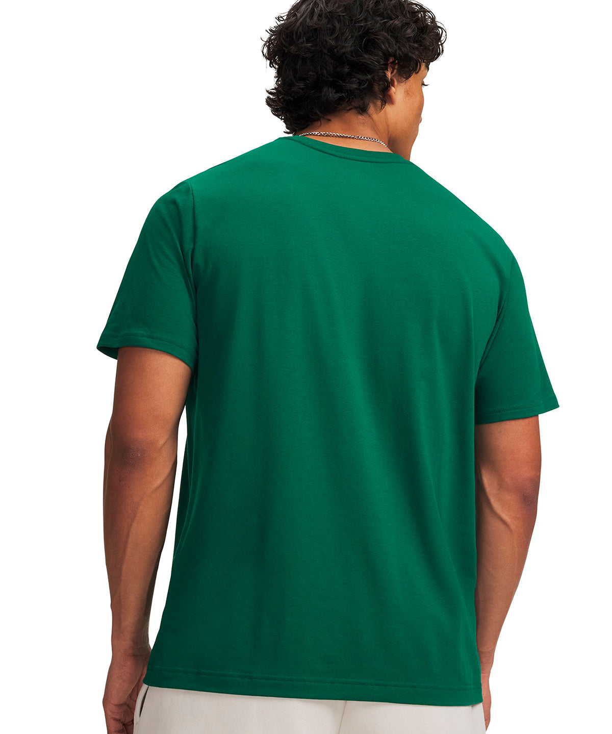 Polera manga corta UA Icon verde para hombre