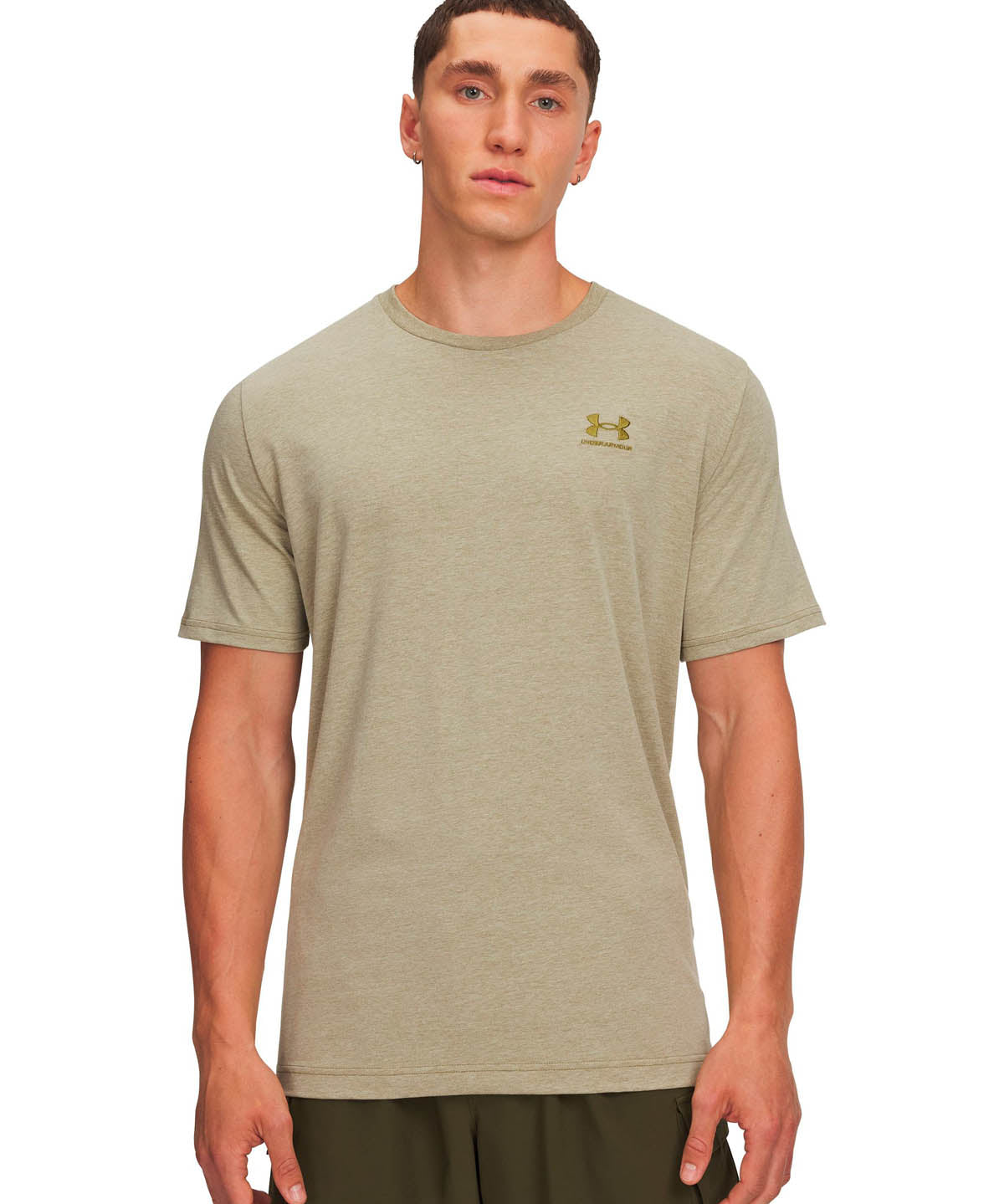 Polera manga corta Lifestyle para hombre Icon verde Under Armour.