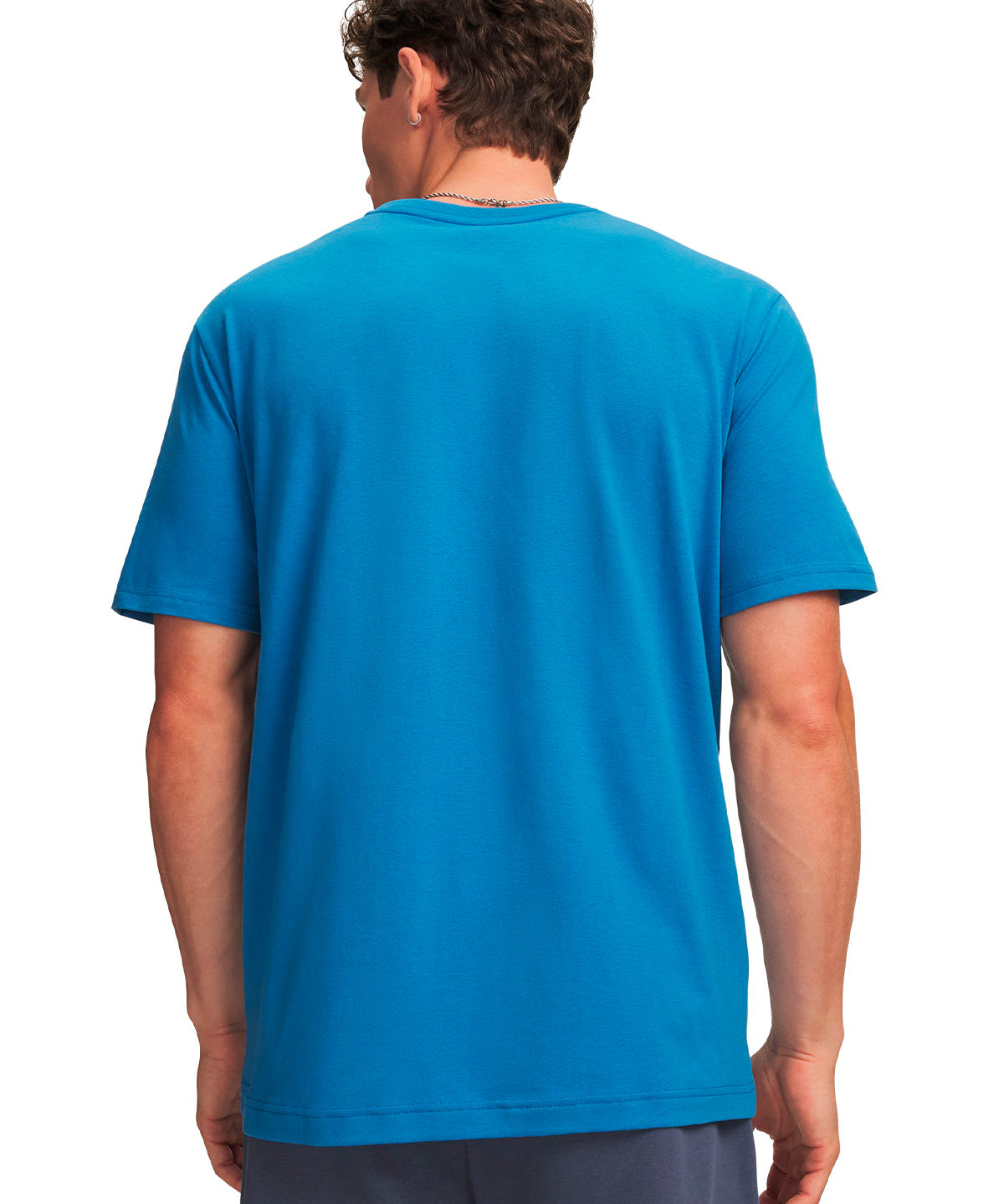 Polera manga corta UA Icon azul para hombre