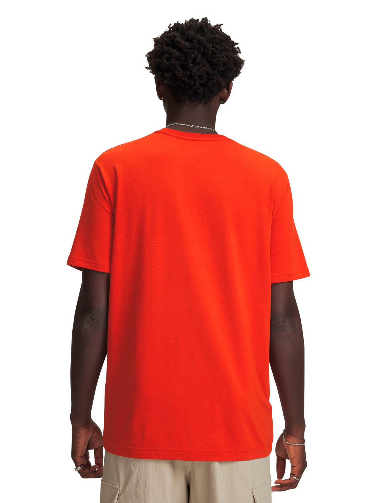 Polera manga corta Lifestyle para hombre Icon naranjo Under Armour.