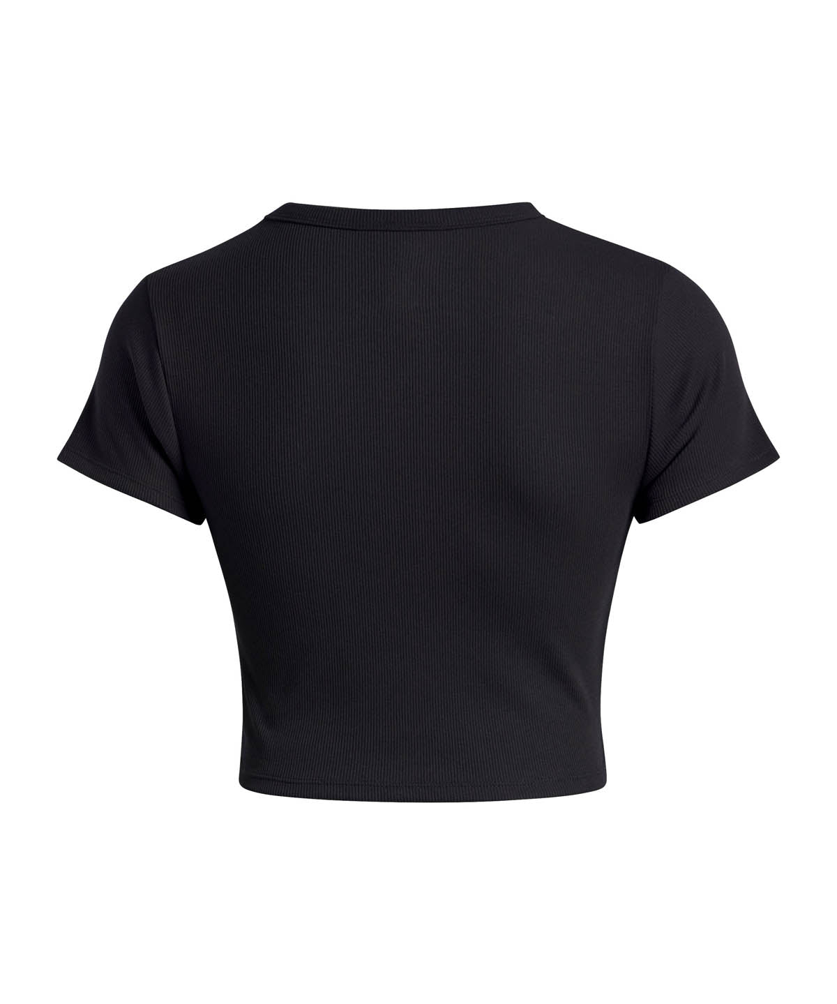 Polera manga corta Under Armour Rival baby rib negro para mujer