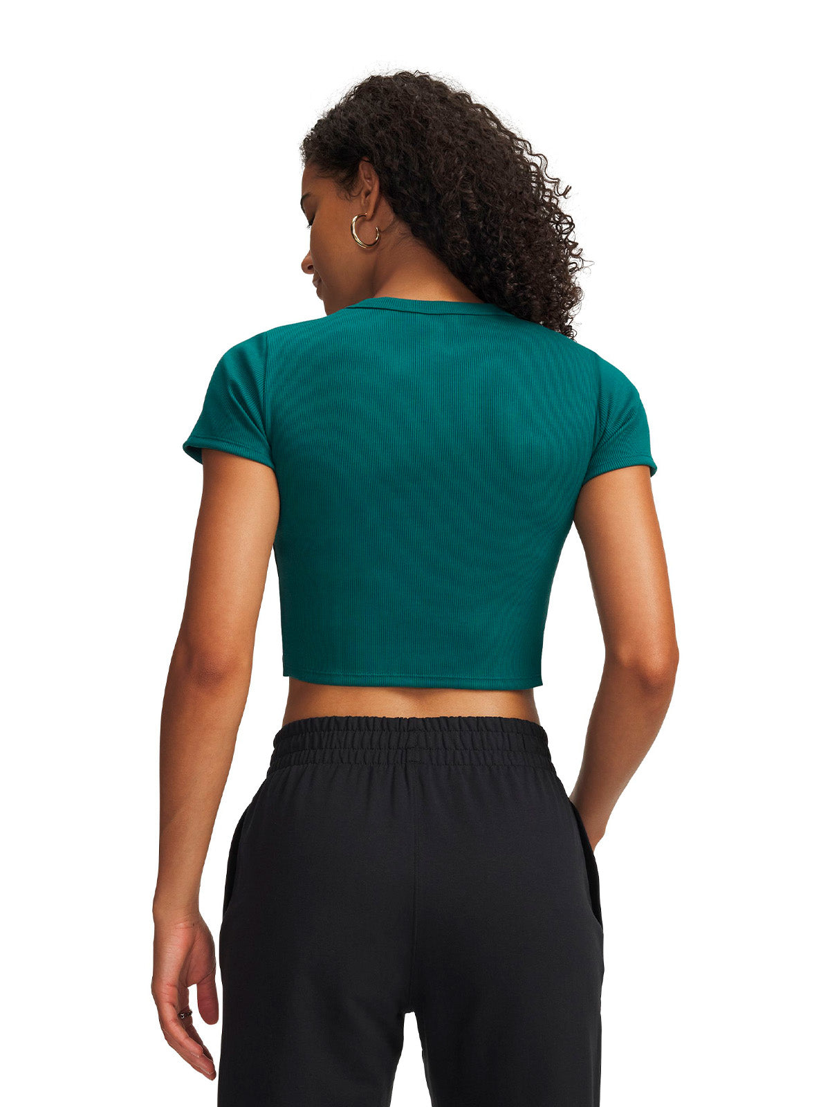 UA Rival Rib Baby verde para mujer