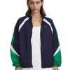 Chaqueta UA Icon Crinkle Track azul para mujer