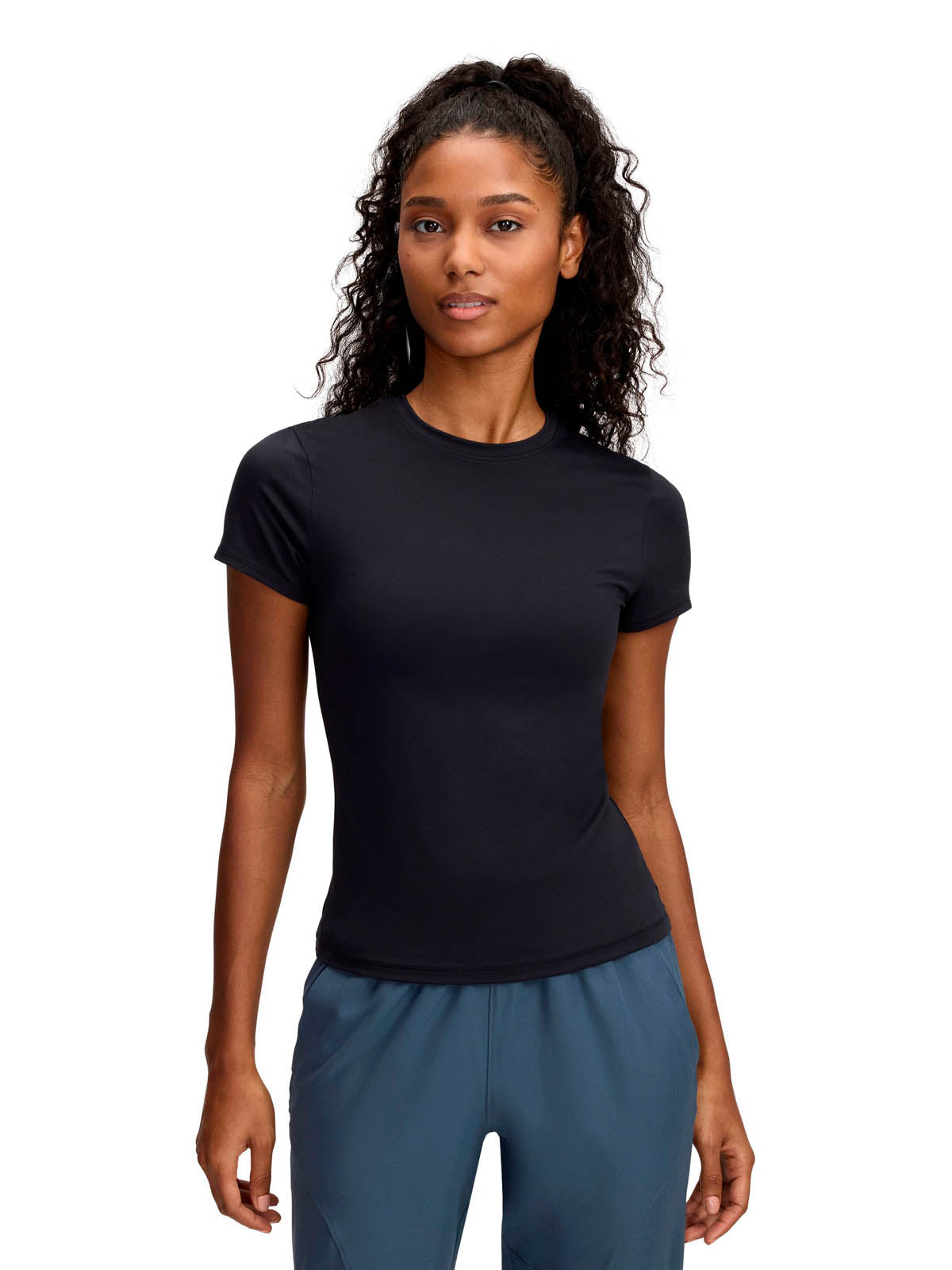 Polera manga corta de de entrenamiento para Mujer Meridian Core Negro Under Armour