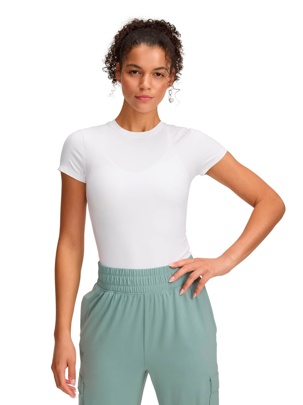 Polera manga corta de de entrenamiento para Mujer Meridian Core Blanco Under Armour