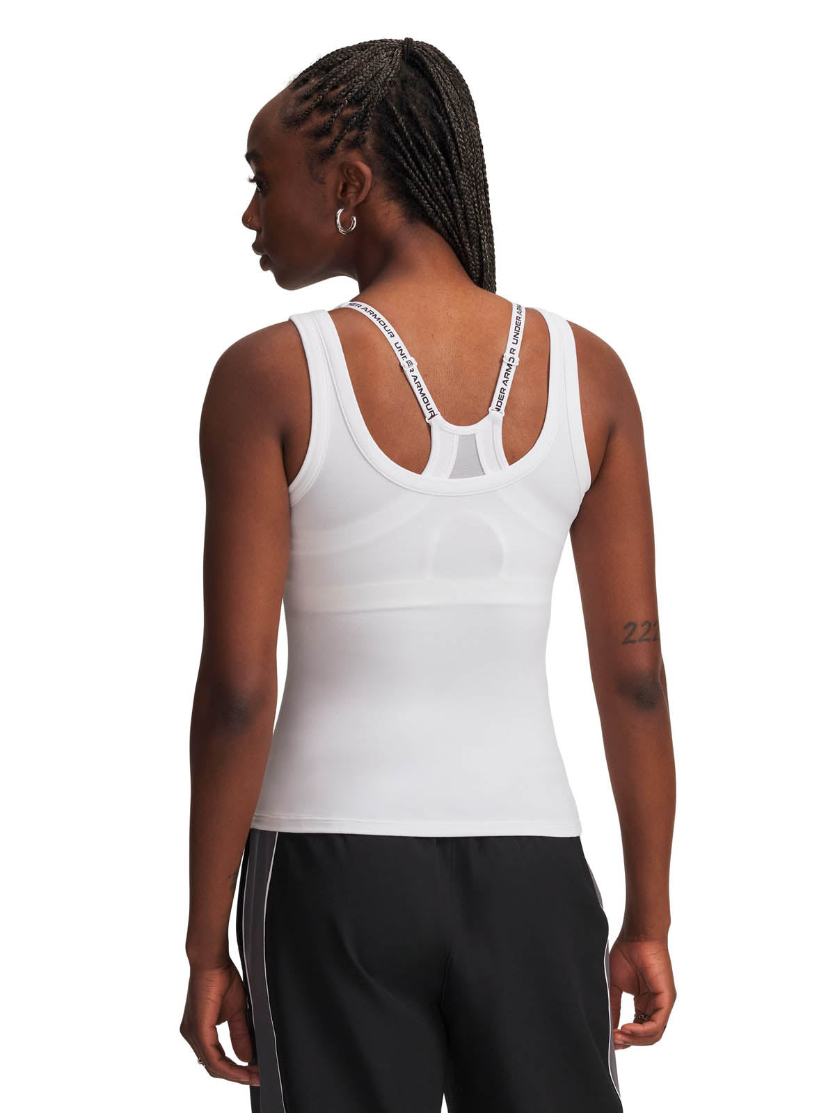 Polera Tank de de entrenamiento para mujer Meridian Core Blanco Under Armour