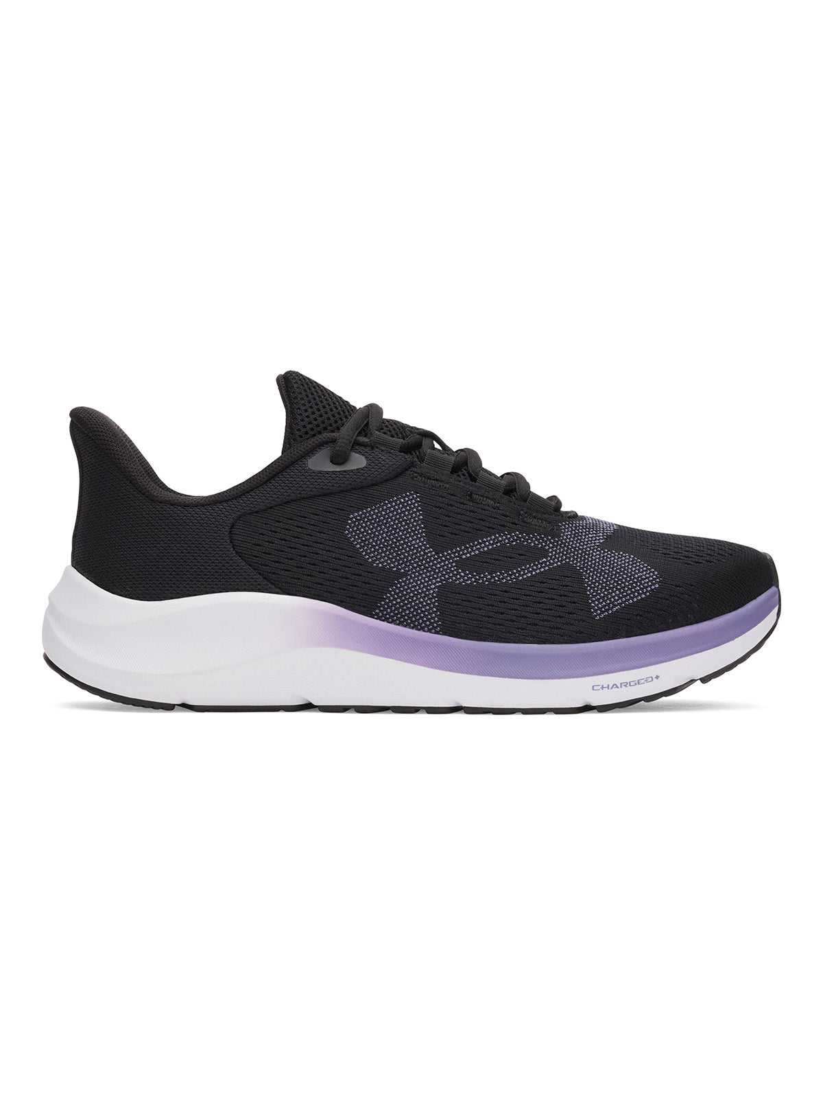 Zapatilla UA Charged Pursuit 4 Logo Grande negro para mujer