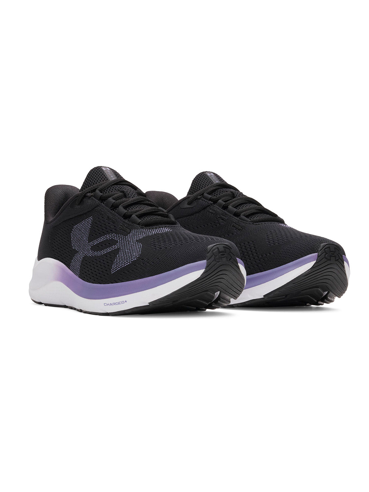Zapatilla UA Charged Pursuit 4 Logo Grande negro para mujer