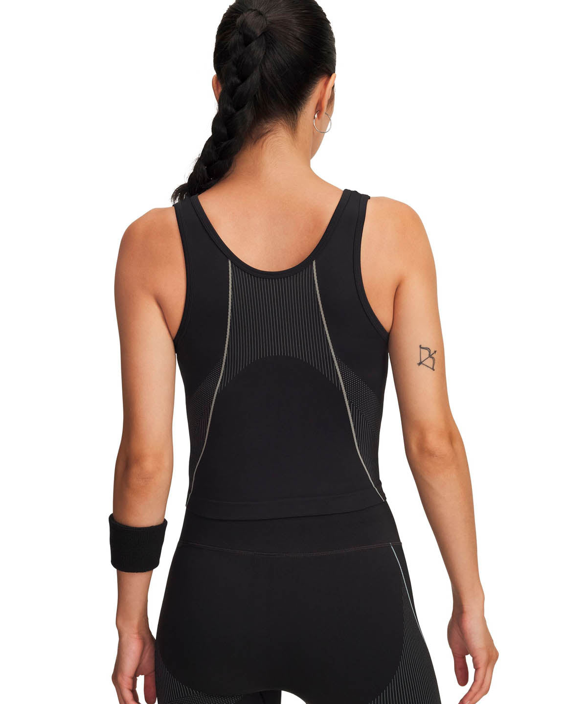 Polera sin manga de entrenamiento para mujer Vanish Seamless negro Under Armour