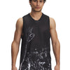Polera sin mangas Curry signature negro para hombres Under Armour