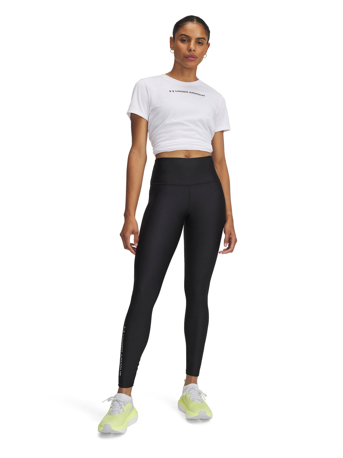 Calzas UA Tech Branded negro para mujer