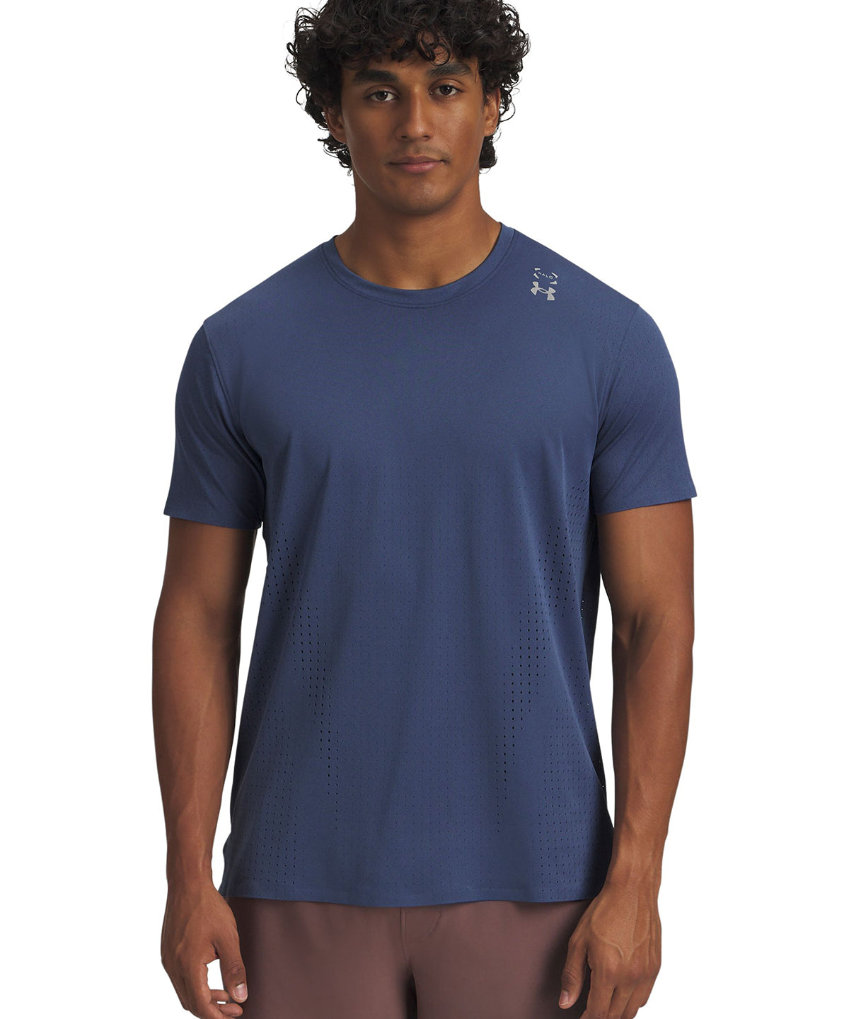 Polera manga corta de entrenamiento para hombre Halo Vent azul Under Armour