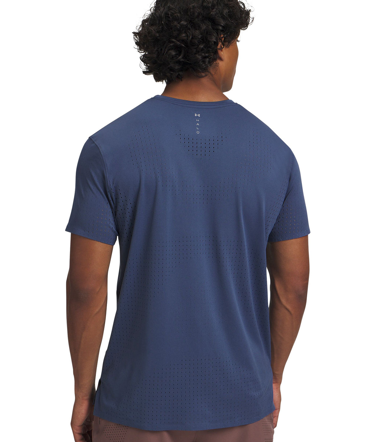 Polera manga corta de entrenamiento para hombre Halo Vent azul Under Armour