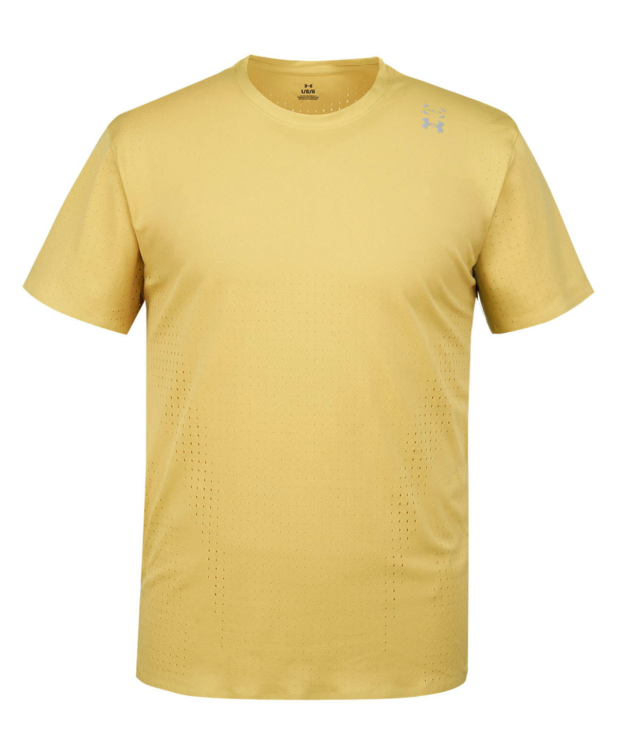 Polera manga corta de entrenamiento para hombre Halo Vent amarillo Under Armour