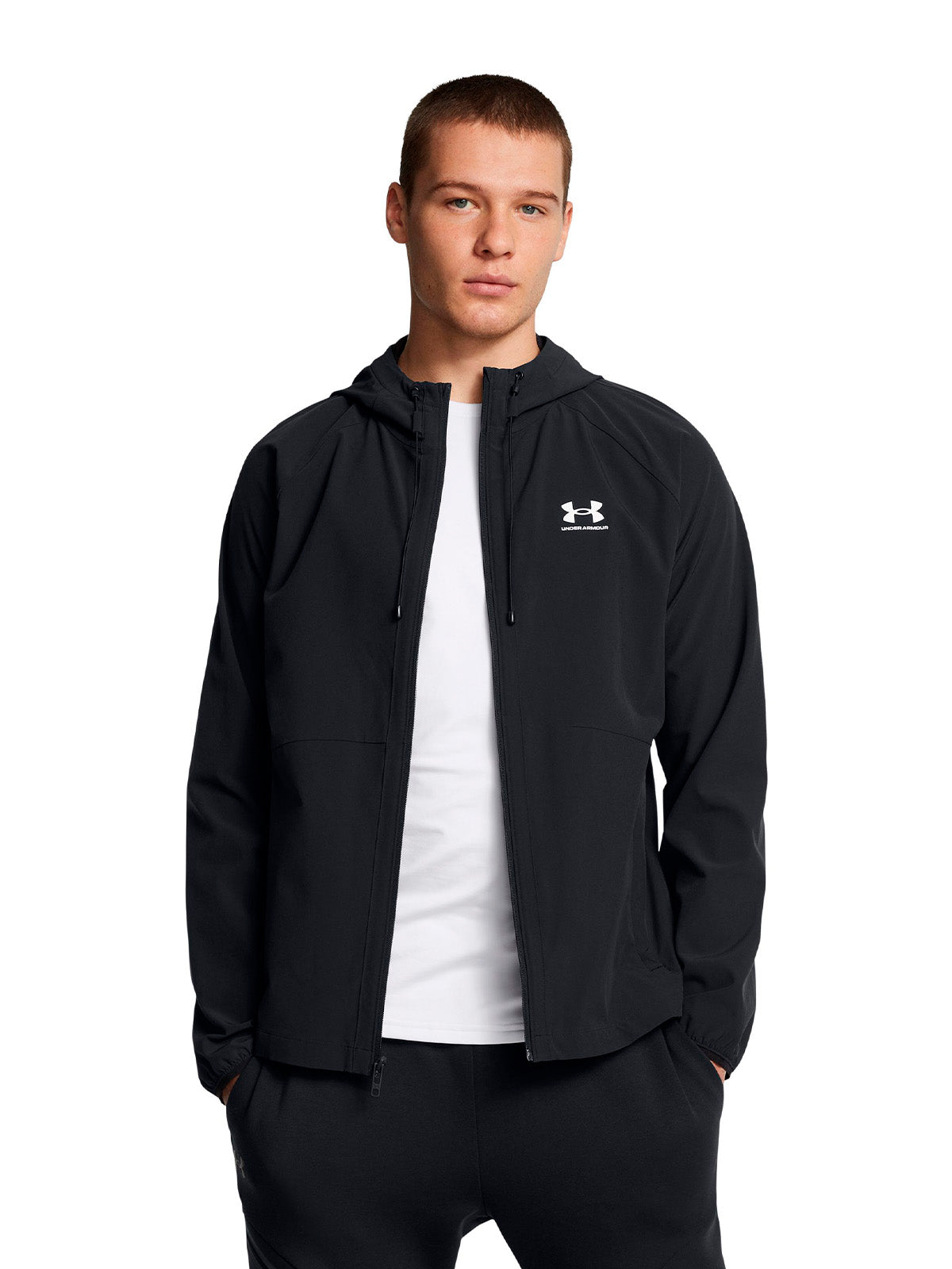 UA Stretch Woven negro para hombre