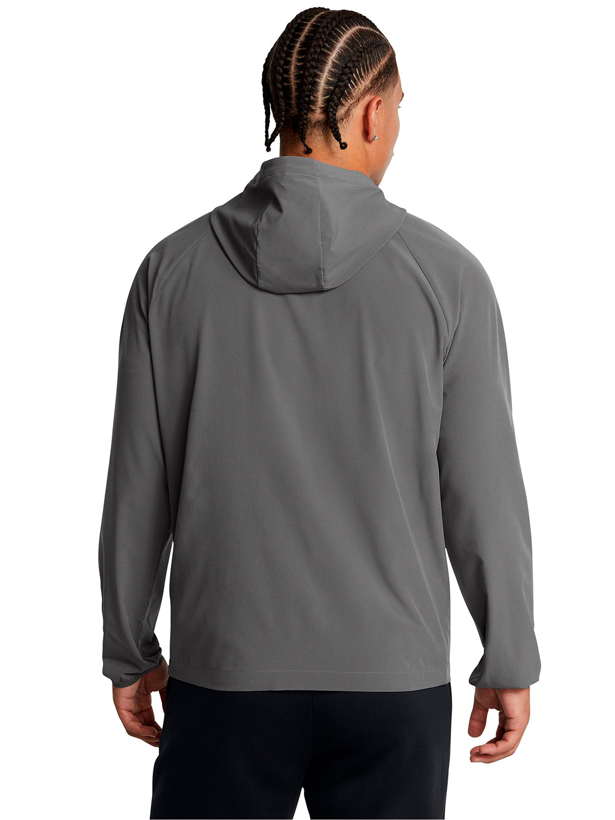 Chaqueta UA Vibe Woven gris para hombre