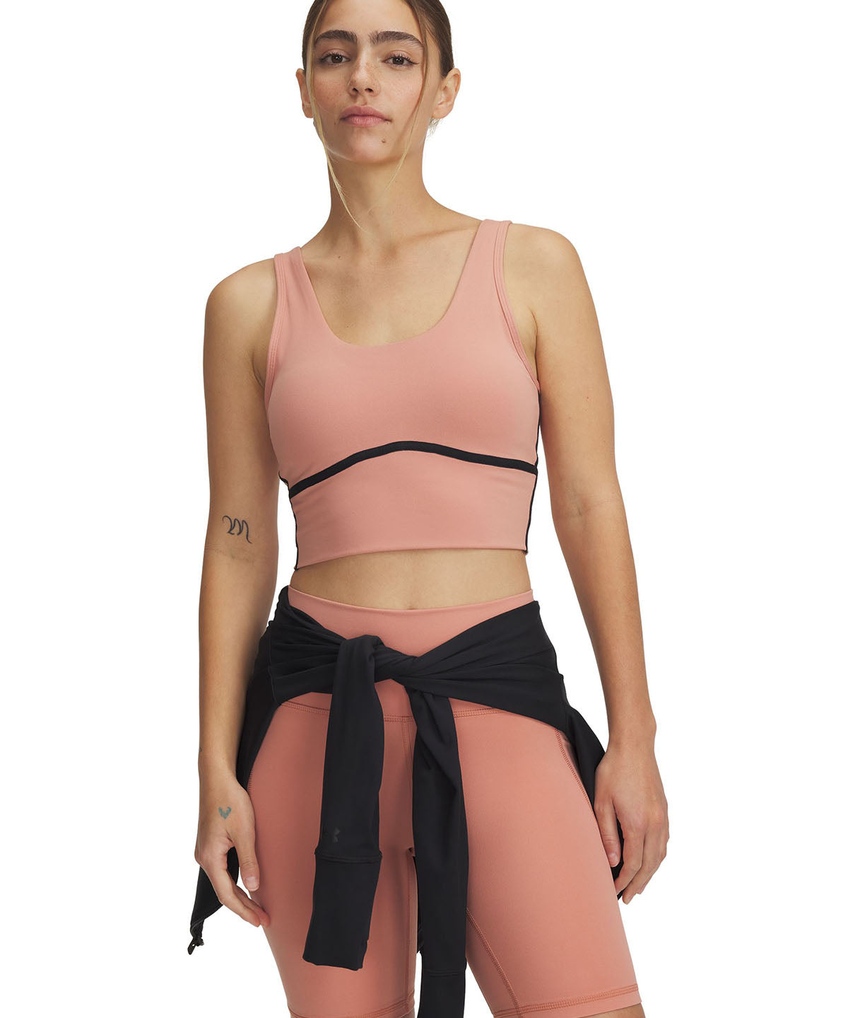 Polera sin mangas UA Meridian rosado para mujer