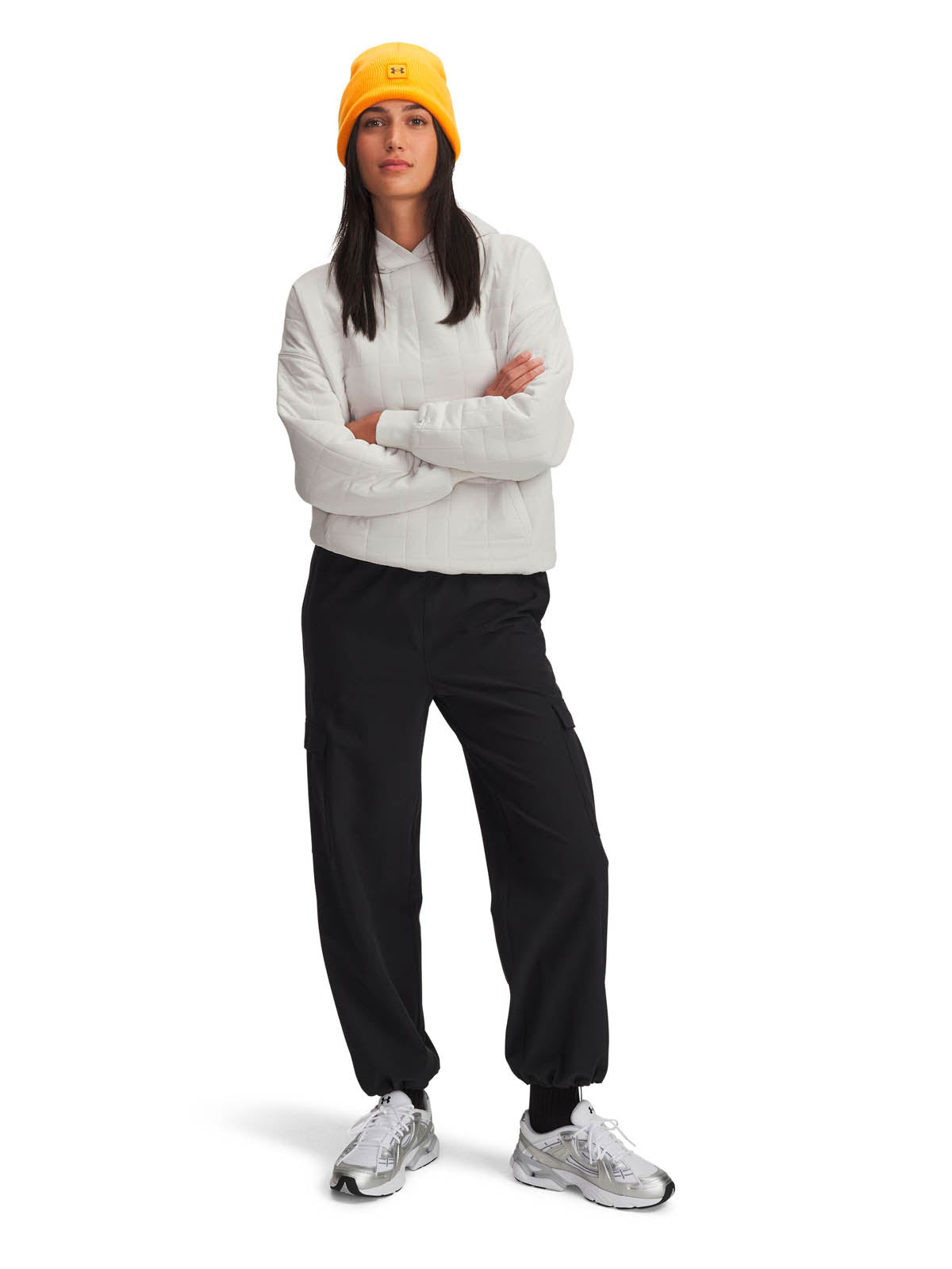 Polerón Lifestyle para mujer Unstoppable Fleece Textured blanco Under Armour