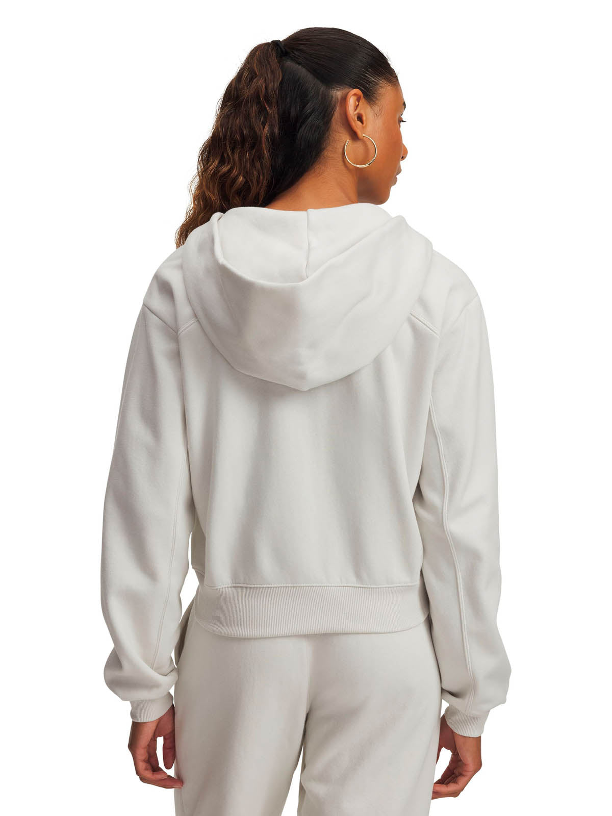Poleron Lifestyle para mujer Icon Vida Fleece blanco Under Armour