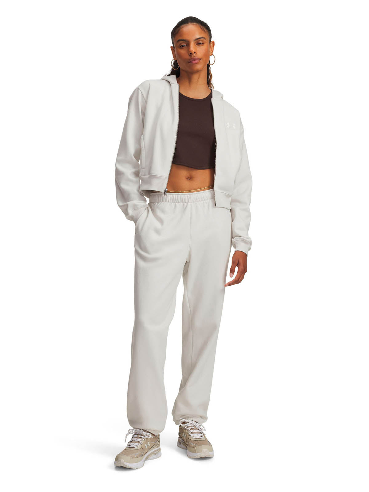 Buzo Lifestyle para Mujer Icon Fleece Blanco Under Armour