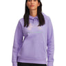 Polerón Lifestyle para mujer Rival Fleece Shimmer morado Under Armour