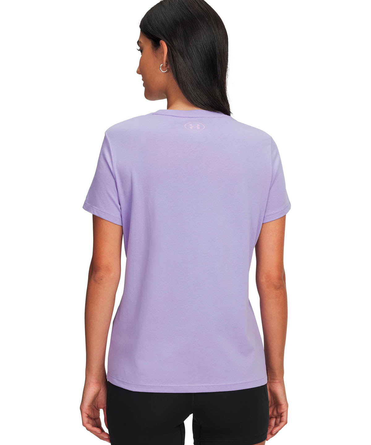 Polera manga corta Lifestyle para mujer Rival Shimmer morado Under Armour