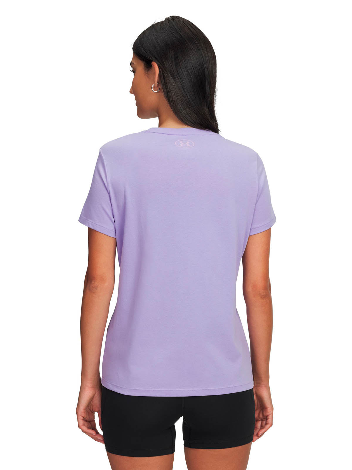 Polera manga corta Lifestyle para mujer Rival Shimmer morado Under Armour