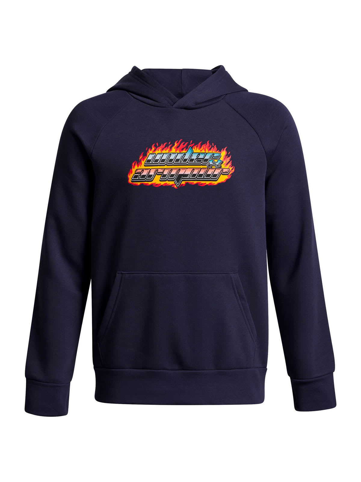 Polerón Lifestyle para niño Rival Fleece Flamin Wordmark Azul Under Armour