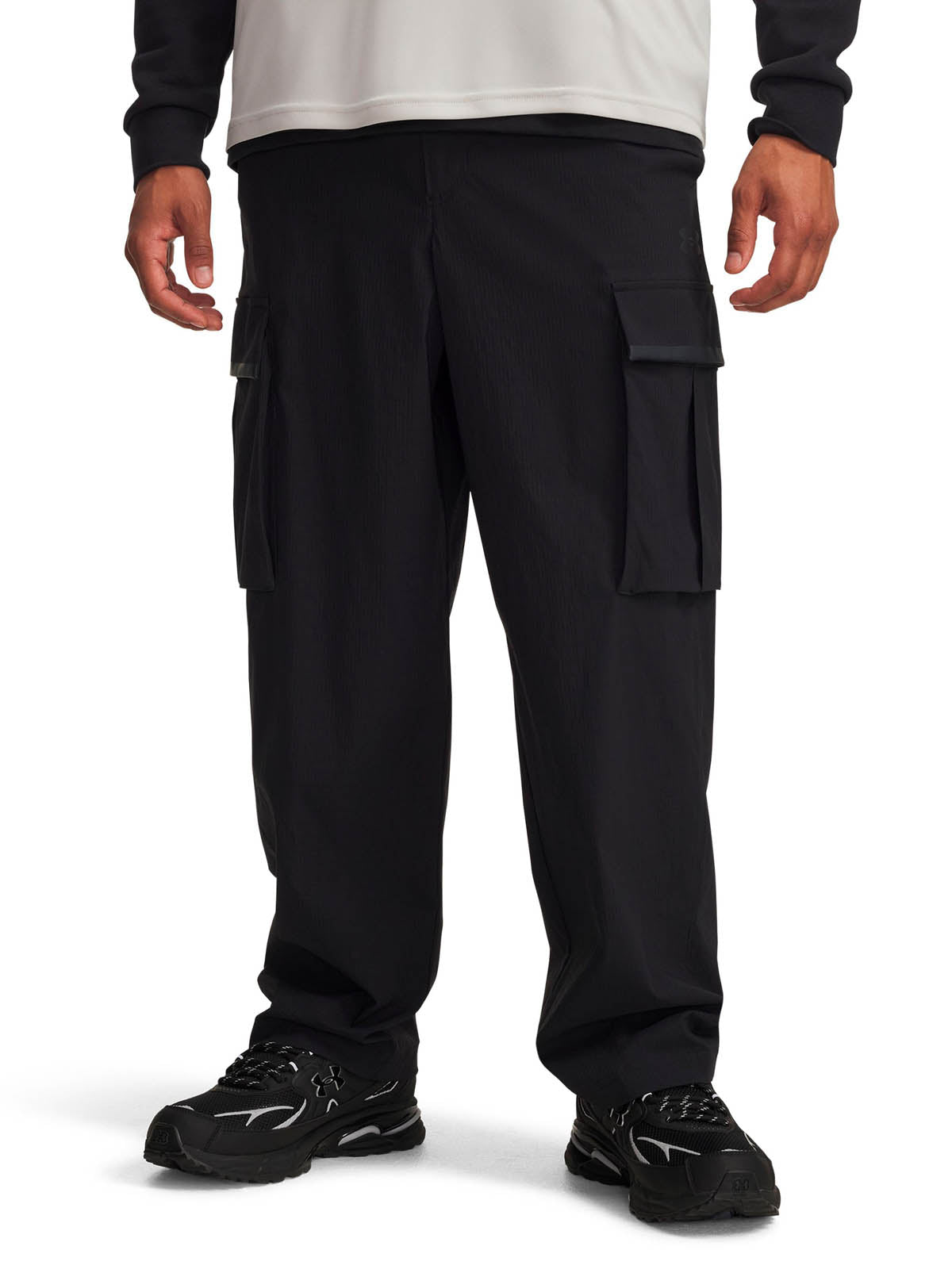 Pantalón Lifestyle para hombre Unstoppable Textured Woven negro Under Armour