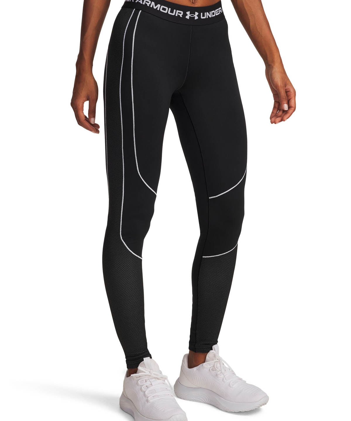 Primera capa inferior para Mujer ColdGear Textured legging Negro Under Armour