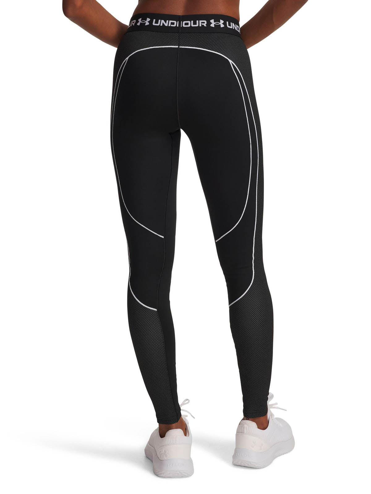 Primera capa inferior para Mujer ColdGear Textured legging Negro Under Armour