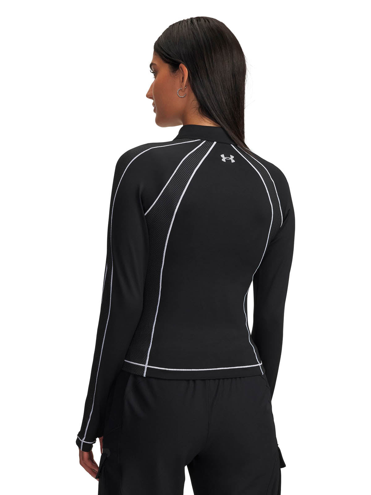 Primera capa superior para Mujer ColdGear Textured 1/2 zip Negro Under Armour