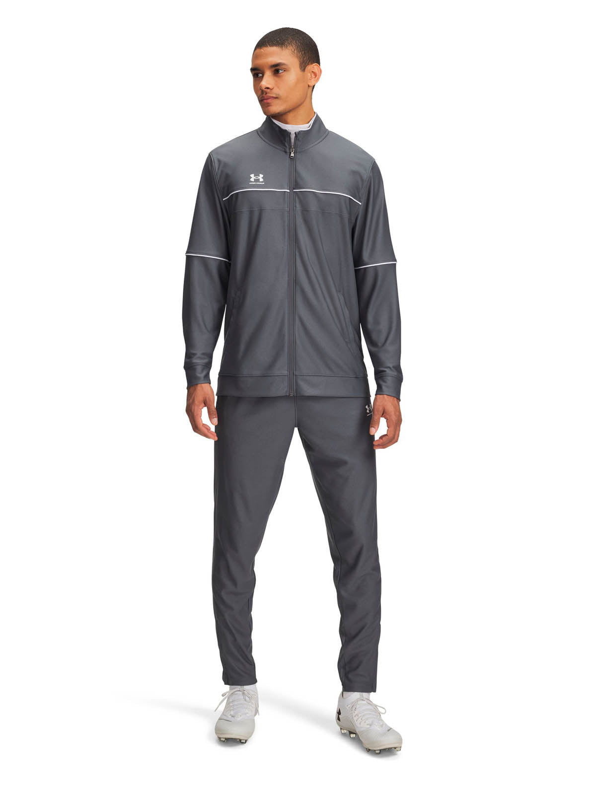 Conjunto Football para Hombre Challenger Gris Under Armour